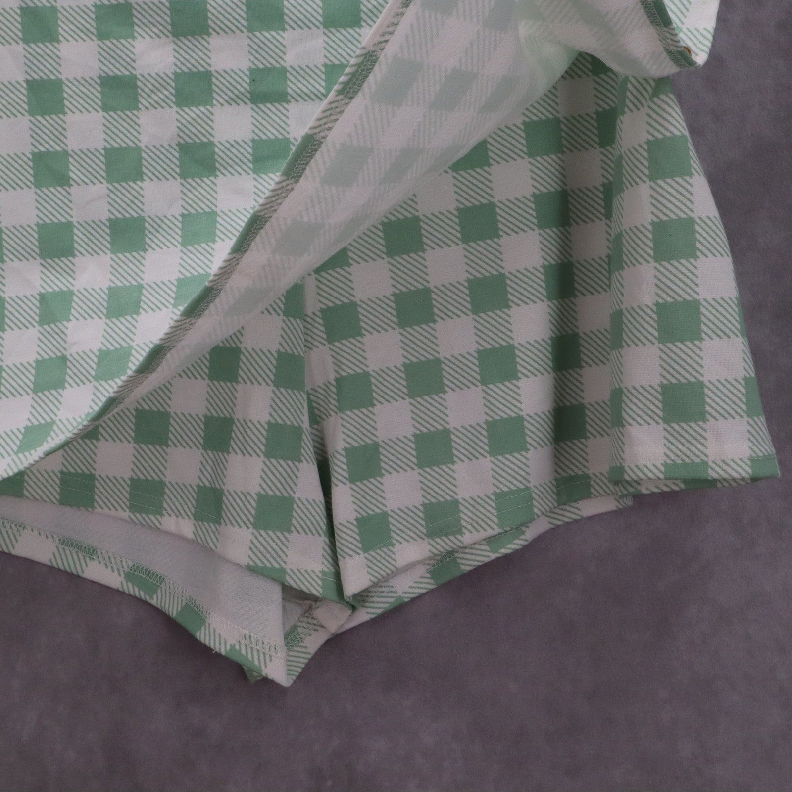Jolie & Joy Green Plaid Skorts Preppy Mini Shorts Skirt Pull On Pants Plus 2X