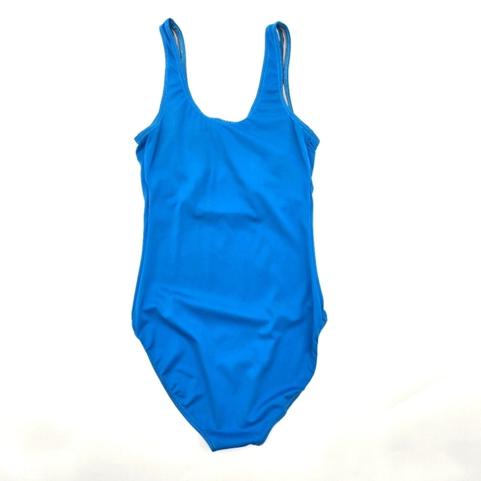 Dance Studio Leotard Blue Bodysuit Swimwear Swimsuit One Piece Medium
