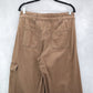 Time and Tru Brown Wide Leg Cargo Pants Utility Pocket Y2K Streetwear Small 6