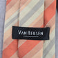 Van Heusen Orange Gray Stripe 100% Silk Geometric Repp Men's Neck Tie NWOT