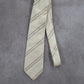 Maestro Signature White Stripe Executive Formal Business Classic Men's Neck Tie