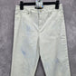 Abercrombie & Fitch White Blue Tie Dye Skinny Slim Denim Pants Jeans 28x28