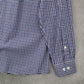 Tommy Hilfiger Blue Plaid Button Down Cotton Dress Slim Fit Shirt Mens Large