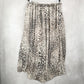 Bobeau Gray Animal Print Maxi Wrap High Low Romantic Chic Flare Skirt Plus 3X