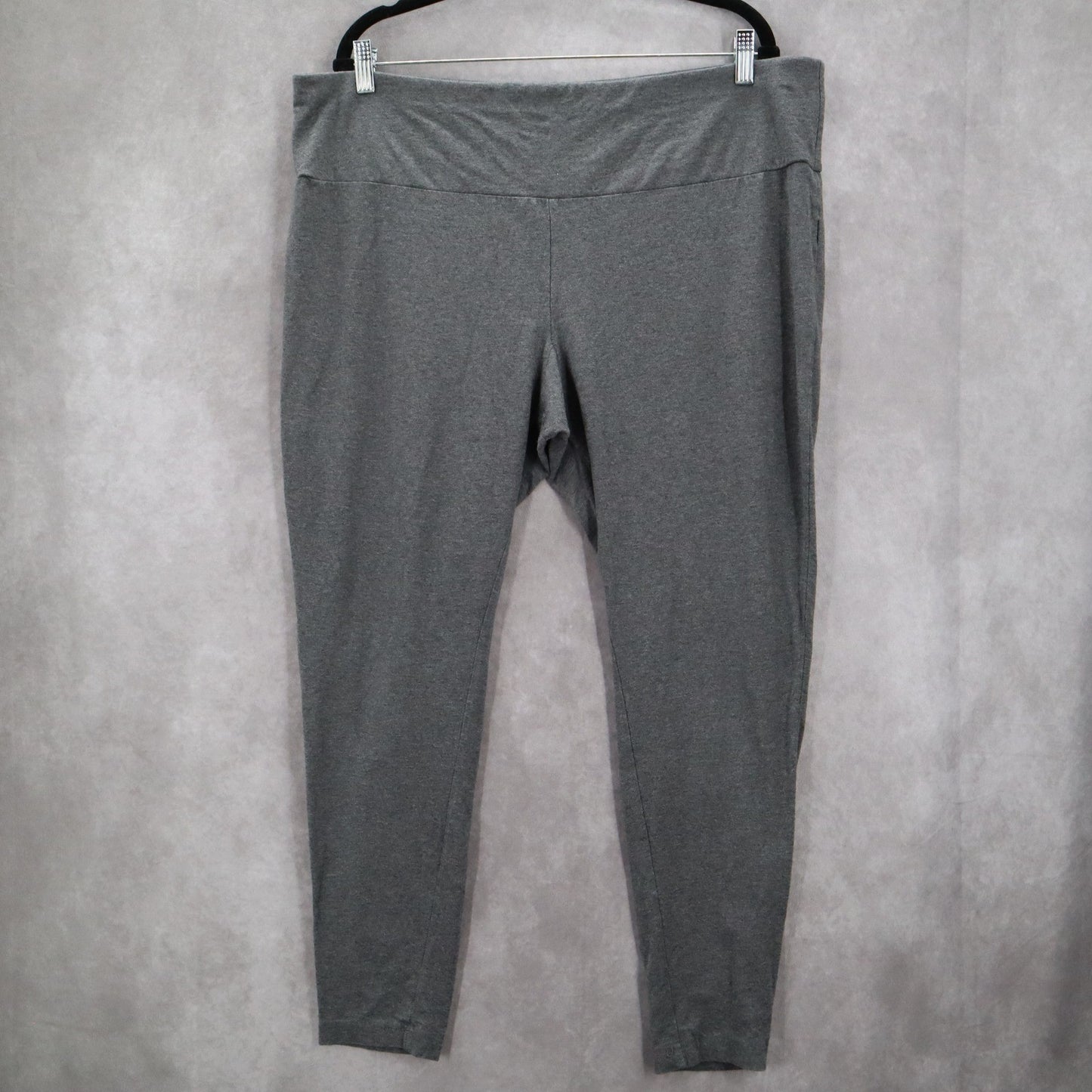 Terra & Sky Gray Stretch Skinny Leggings Pull On Pants Plus 20W 22W 2X