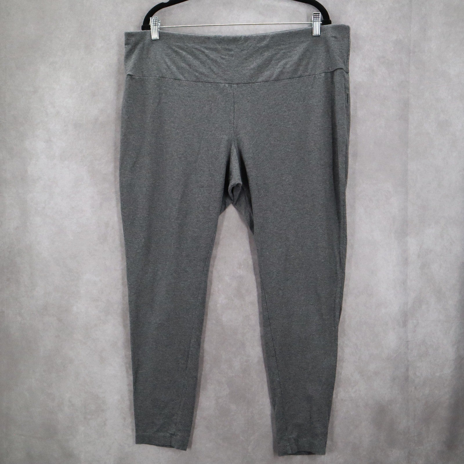 Terra & Sky Gray Stretch Skinny Leggings Pull On Pants Plus 20W 22W 2X