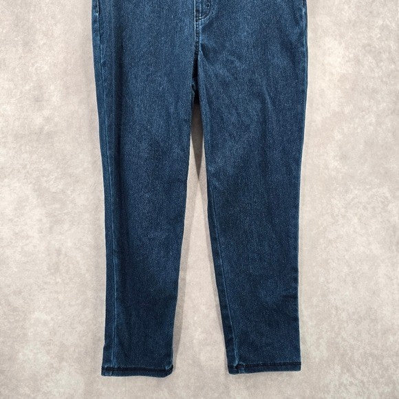 Time and Tru Blue Stretch Skinny Ankle Denim Jeggings Pants 8/10 M