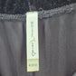 White Stag Black Velvet Crop Pants Ultra Wide Leg Boho Stretchy Capri M Medium