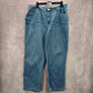 No Boundaries Blue Straight Tapered Leg Denim Pants Wide Plus Jeans 17