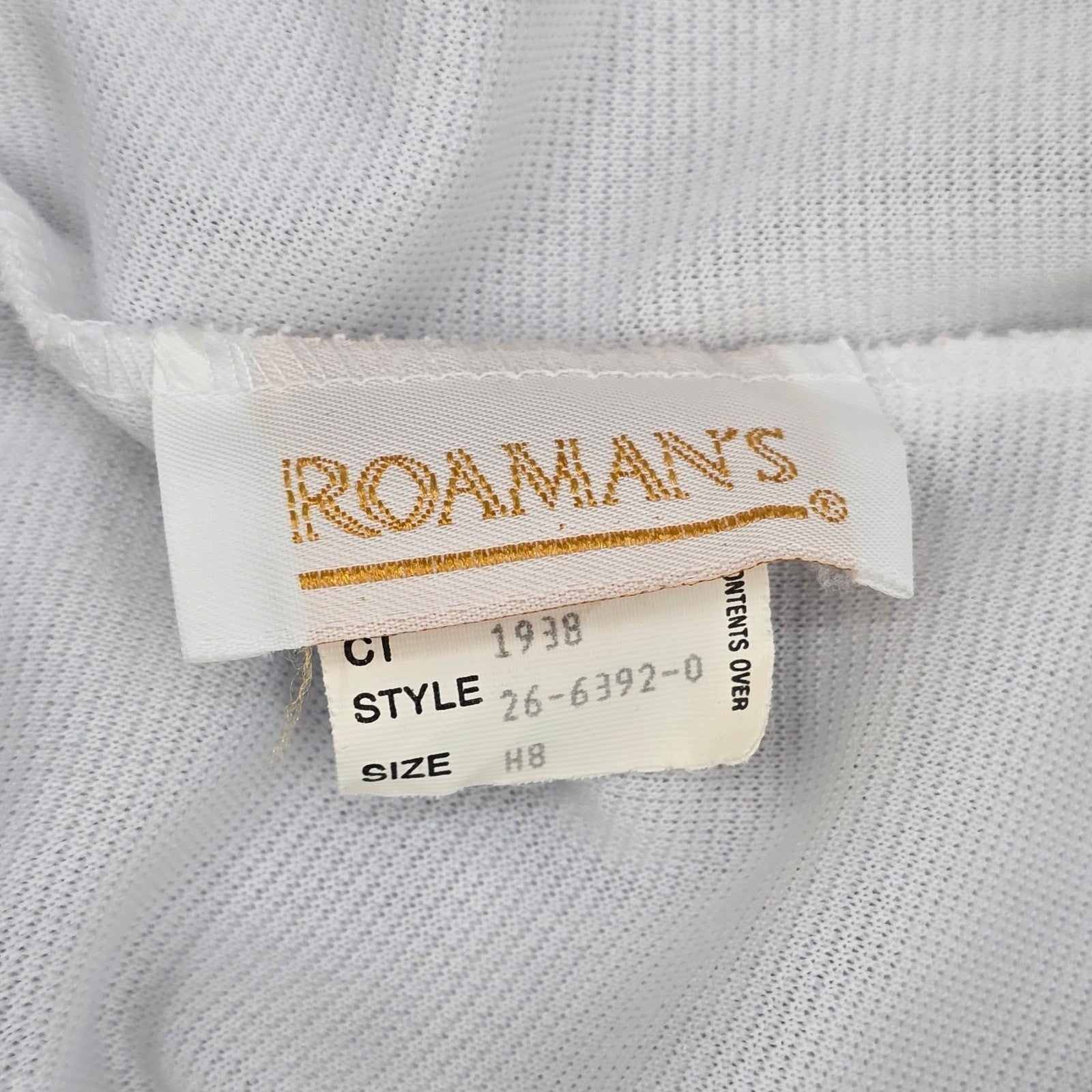Romans White Stretch Flat Front Active Bottoms Pants Shorts 8