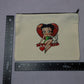 Betty Boop Black Zipper Canvas Pouch Handmade Makeup Bag