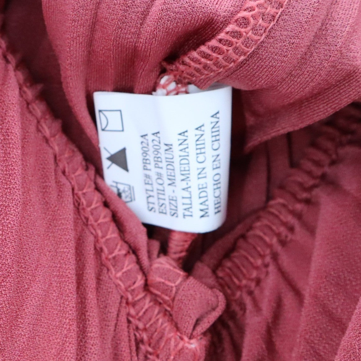 Pink Stripe Belted Wide Leg Boho Pull On Straight Leg Trousers Pant S Small