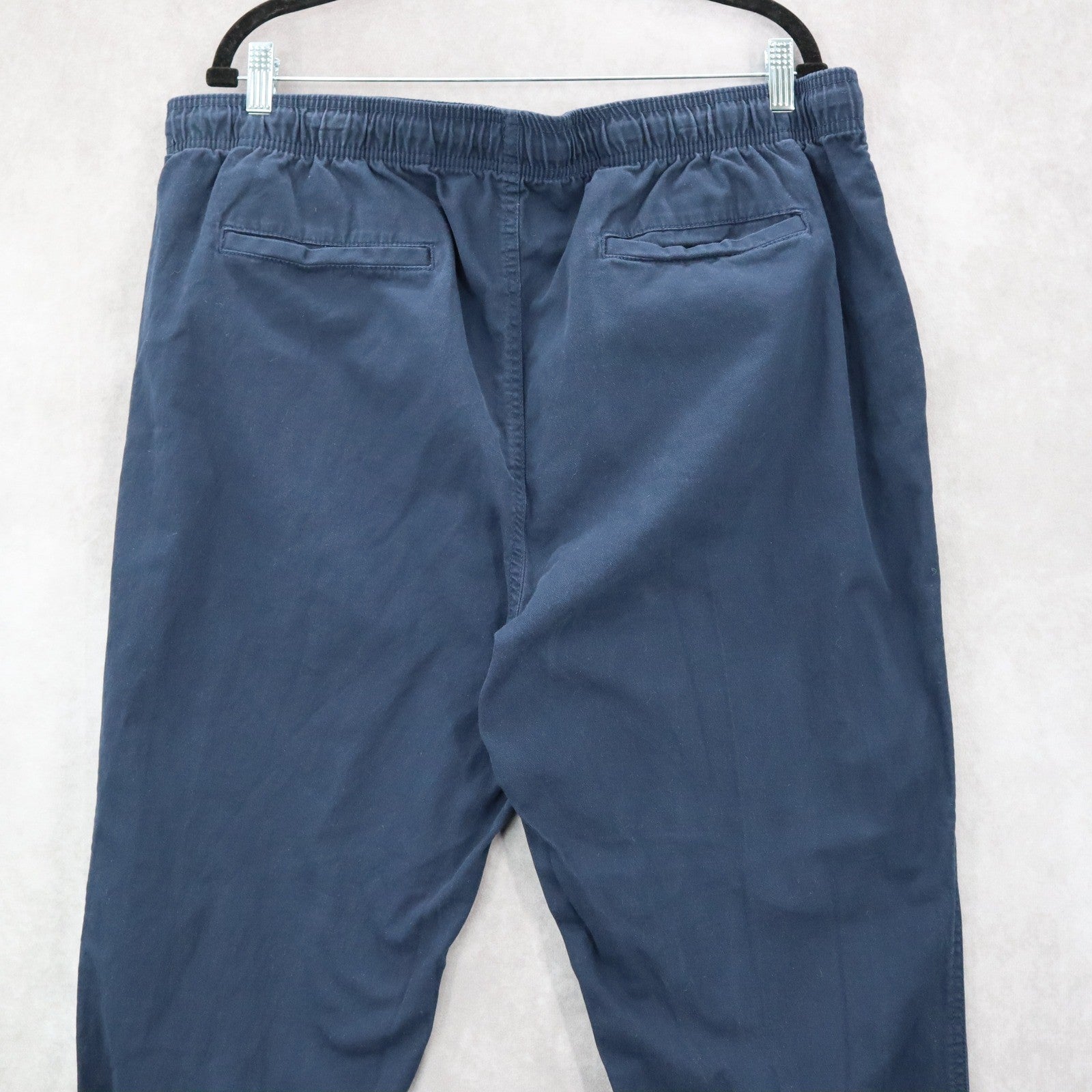 Old Navy Blue Jogger Pull On Elastic Trouser Cargo Cotton Tapered Mens Pants XL