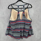 Kona Sol Black Multi Color Print Padded Swimwear Tankini Tank Top Plus 24W 2X