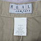 Real Comfort Tan Flat Front Bermuda Bottoms Cotton Pants Shorts Plus 14