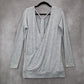 Athleta Gray Long Sleeve Knit Tunic Top Stretch Pullover Soft XS Extra Small
