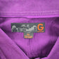 G By Guess Purple Paisley Button Down Long Sleeve Cotton Cuff Dress Shirt XL
