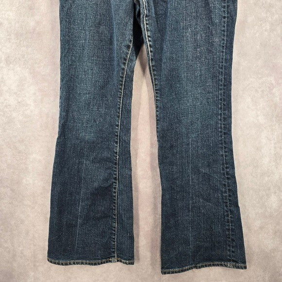 GAP Blue Stretch Flare Straight Denim  Pants Jeans 16R