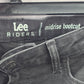 Lee Riders Midrise Bootcut Black Straight Denim Jeans 12M