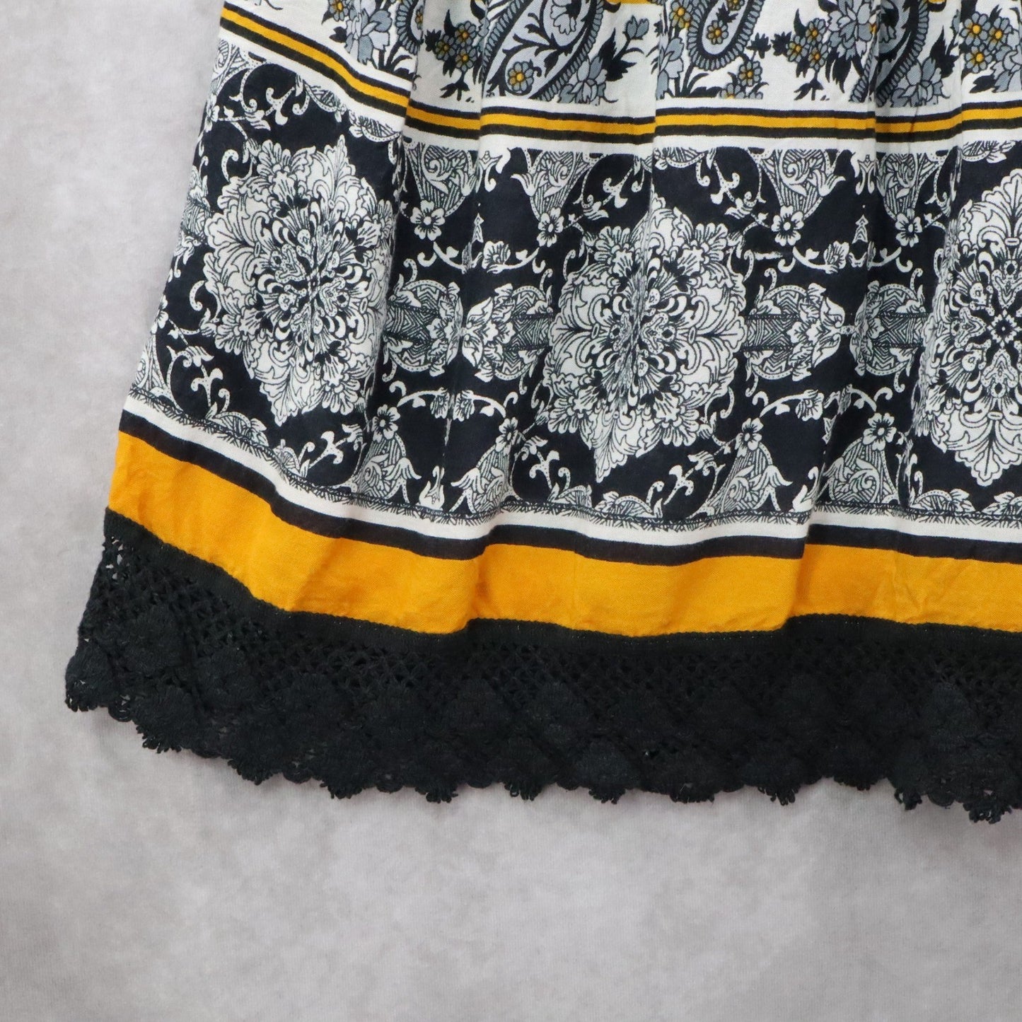 Sassy Doll Boho Paisley Skirt Midi Gypsy Floral Festival Retro XL Extra Large