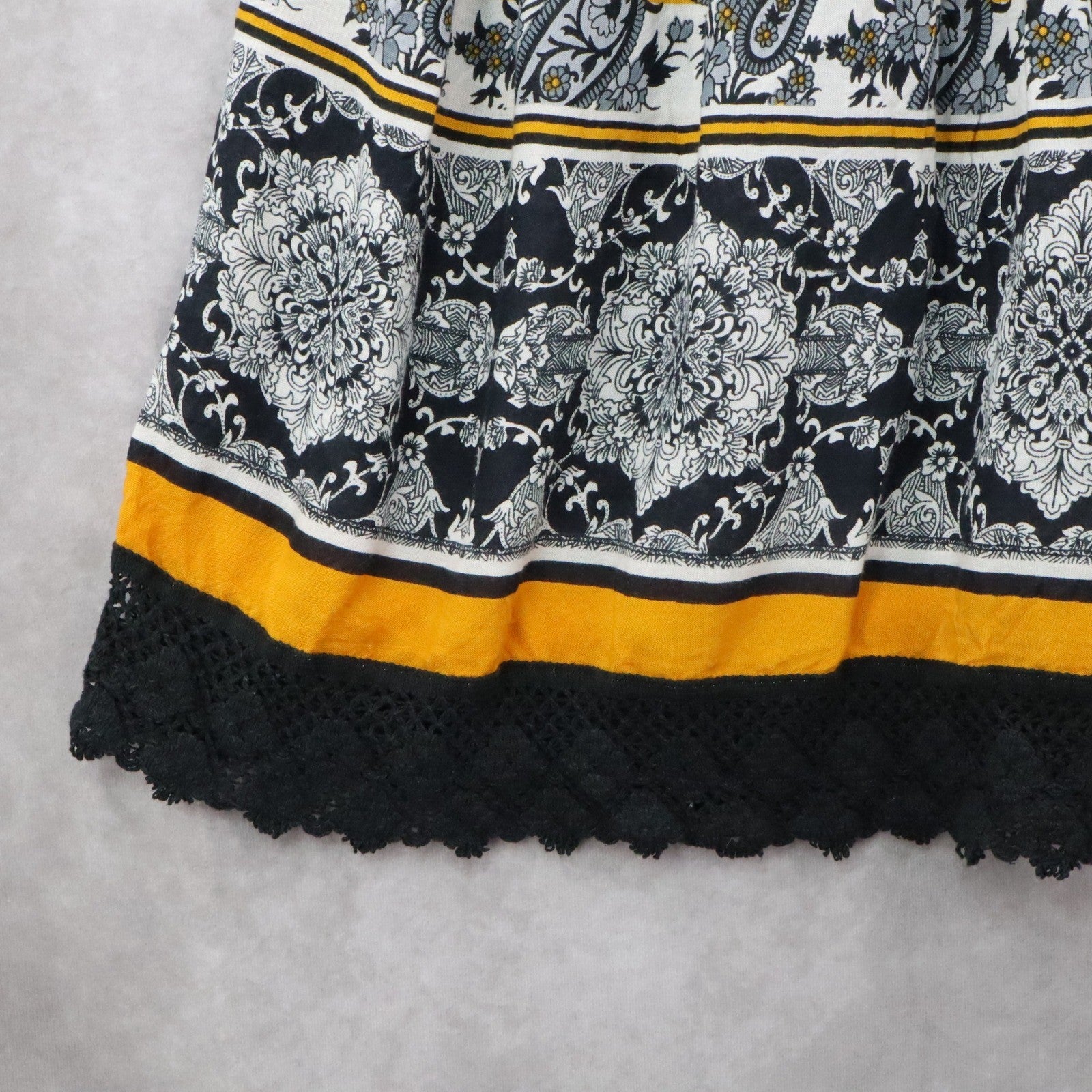 Sassy Doll Boho Paisley Skirt Midi Gypsy Floral Festival Retro XL Extra Large
