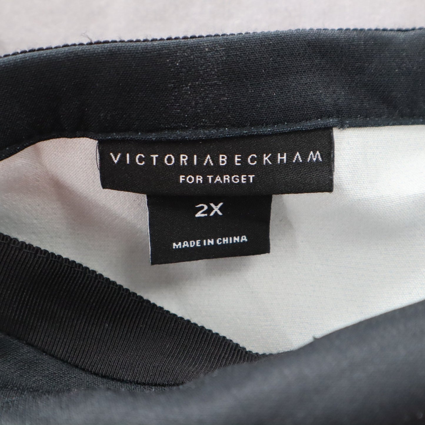 Victoria Beckham Black Floral Mini Short Zip Fun Preppy Flirty Skirt Plus 2X