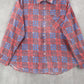 American Sweetheart Red Plaid Flannel Button Up Long Sleeve VTG Western Shirt XL