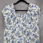 No Boundaries White Floral Fit Flare Boho Tie Ruffle Cap Sleeves Dress Plus XXL