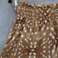 Bucket List Brown Wide Geometric Leg Boho Pull On Straight Trousers Pant S Small