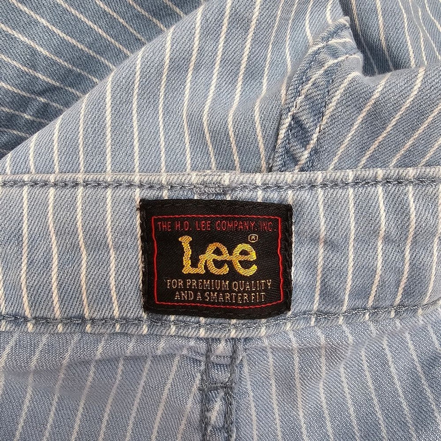 Lee Mid Rise Blue White Stripes Short Size 2X (22M) NWT