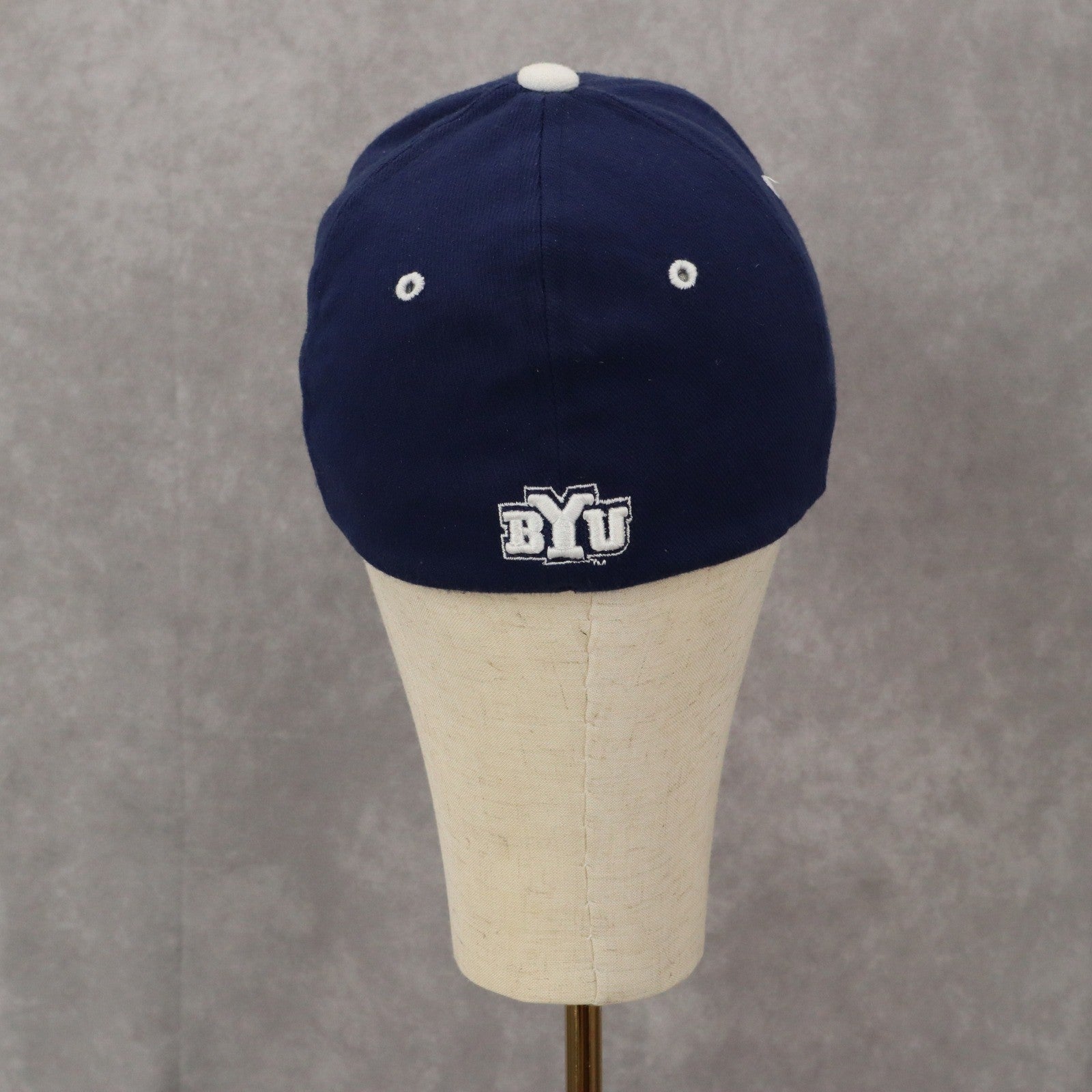 Zyphyr Blue Youth BYU Bingham Young University Fitted Baseball Cap Hat