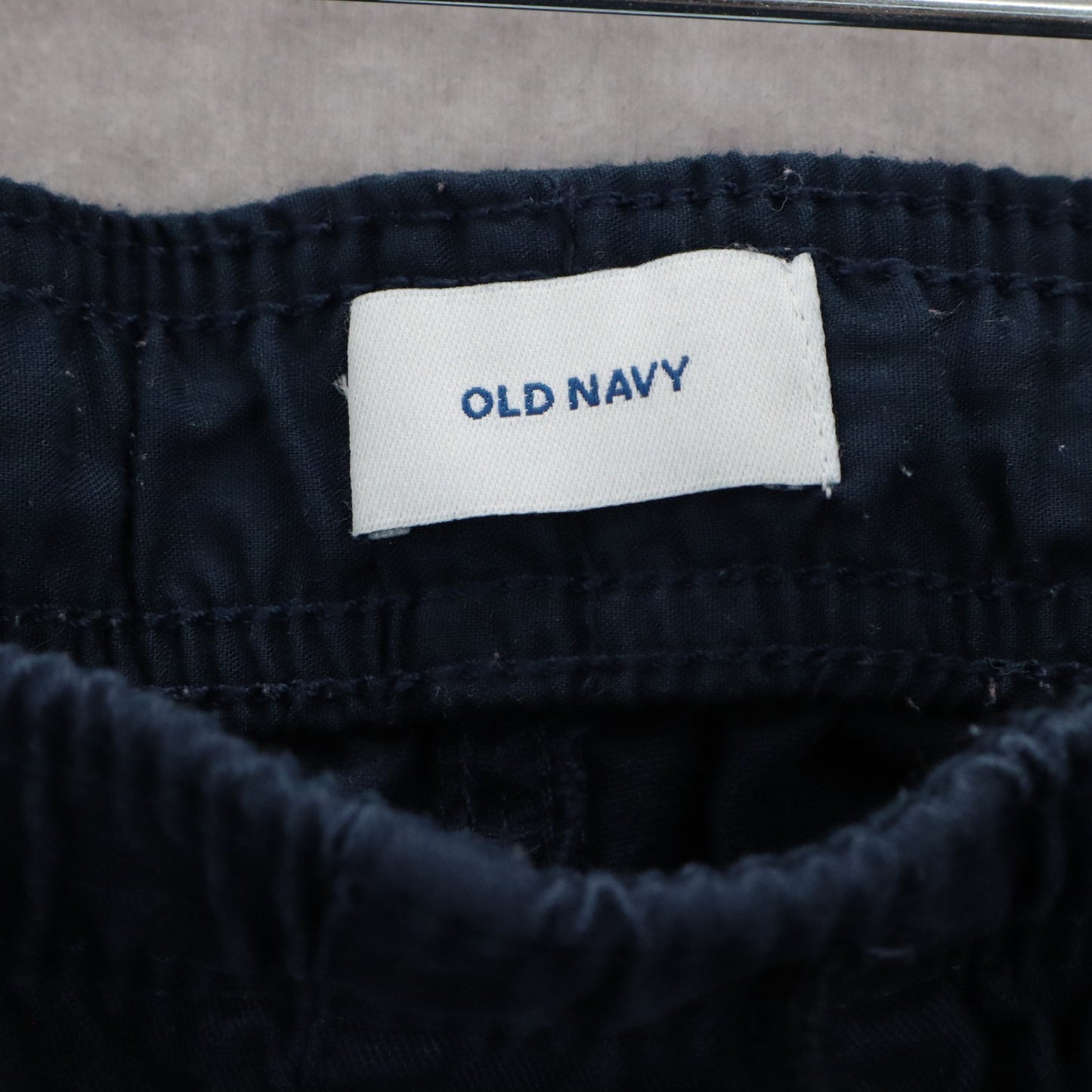 Old Navy Blue Jogger Pull On Elastic Trouser Cargo Cotton Tapered Mens Pants XL