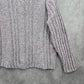 Erika Purple Chunky Oversized Ribbed Pullover Soft Y2K Chenille Sweater Plus 2X
