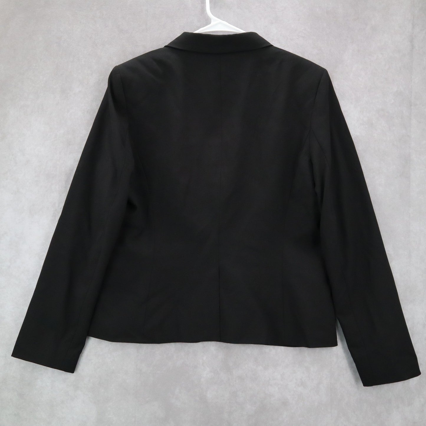 Calvin Klein Black Fish Mouth Formal Preppy Cocktail Coat Jacket Blazer 10