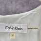 Calvin Klein Animal Black Green Leopard Knee Length Preppy Classic Dress 10
