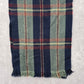 Blue Green Plaid Tartan Fringe Wrap Long Shawl Unisex Scarves Scarf