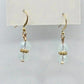 Gold Bead Clear White Dangle Hook Boho Retro Earrings Fashion Jewelry E42