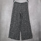 Decree Black Pull On Wide Leg Floral Boho Beach Comfy Trouser Pants Large