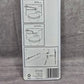 Everbilt Universal Toilet Tank Lever Plastic Handle Arm White Front Angle Mount