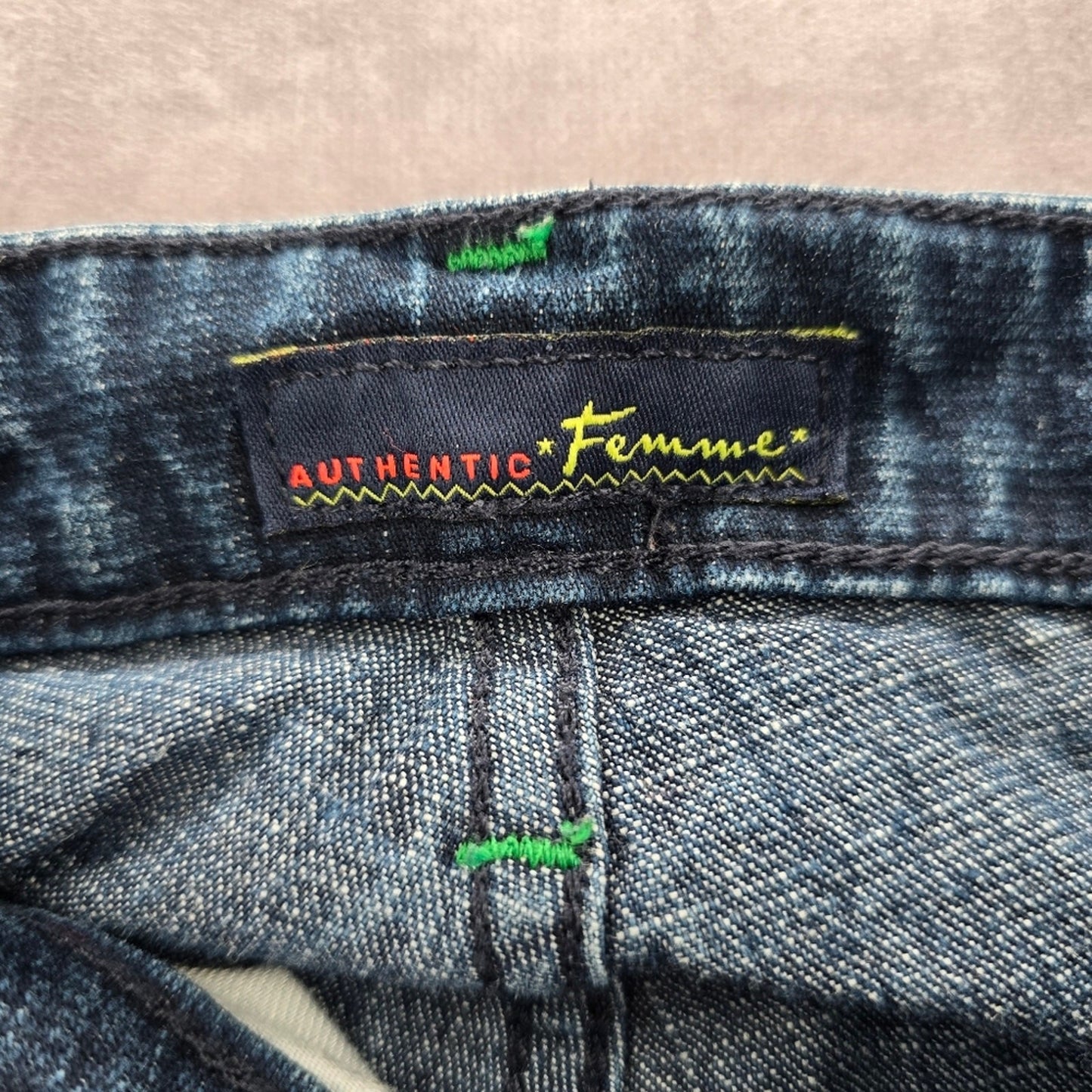 Authentic Femme Blue Bootcut Straight Flare Denim Pants Jeans 14