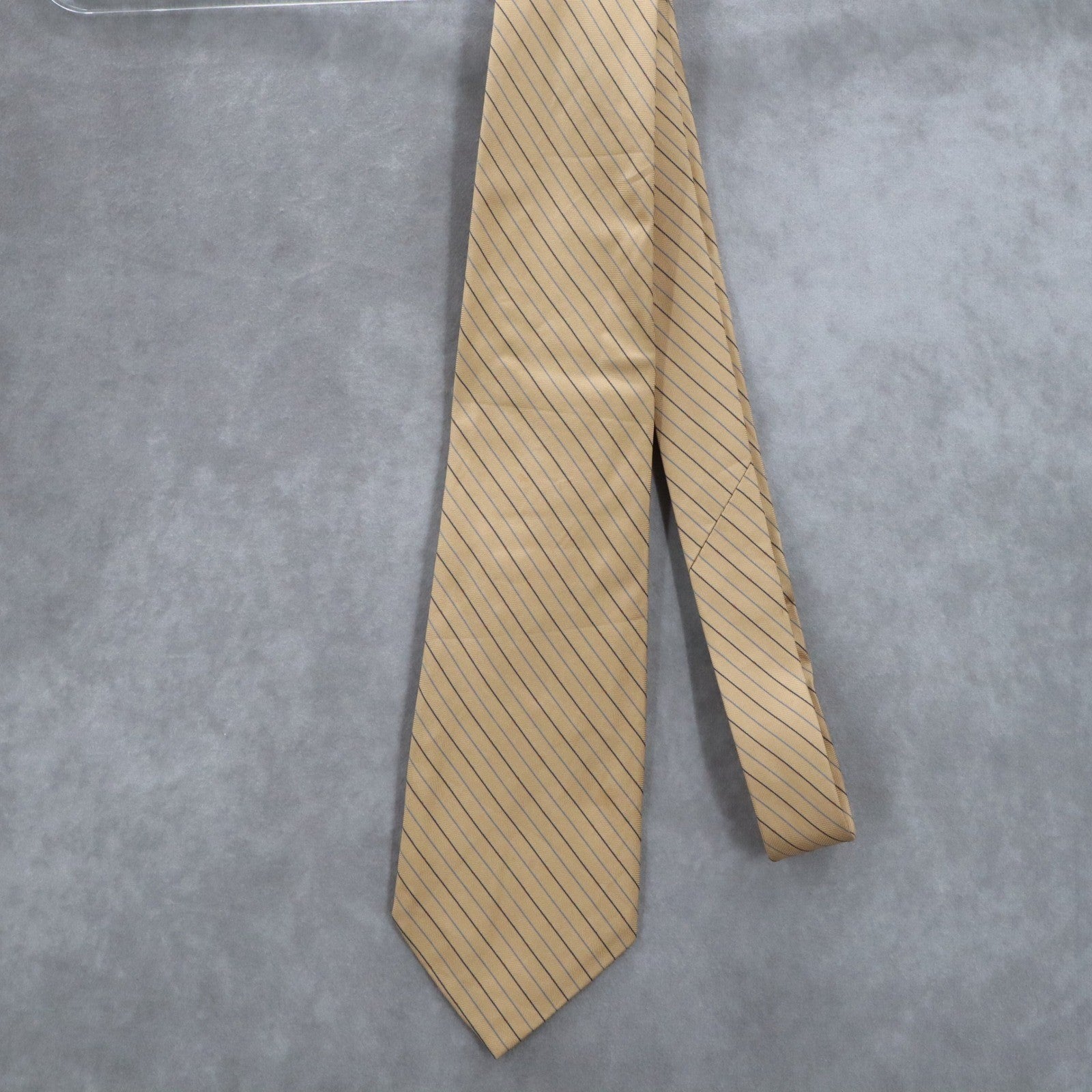 Claiborne Gold Stripes Executive Formal Business Silk Classic Men's Neck Tie