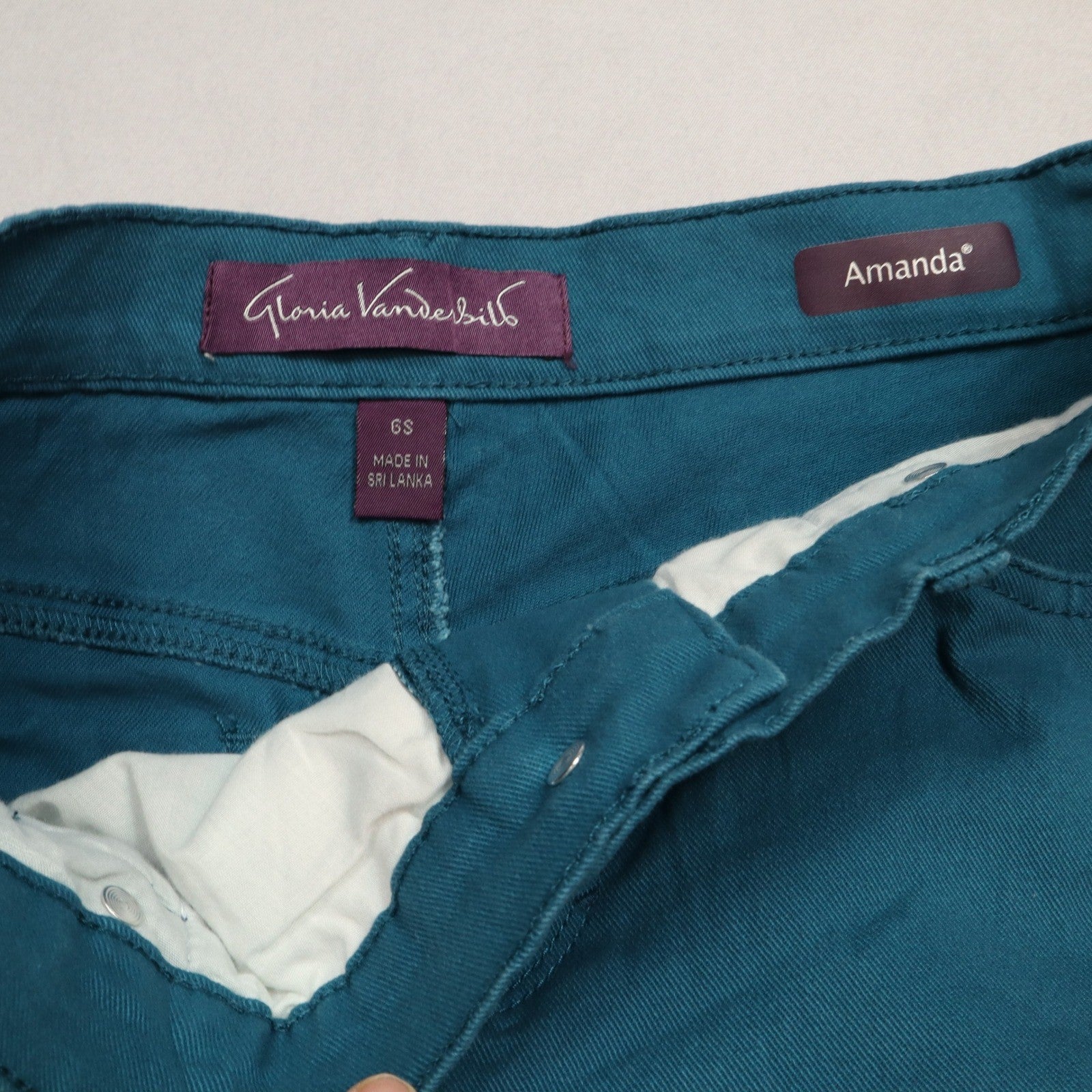 Gloria Vanderbilt Green Amanda Tapered Stretch Streetwear Colorful Y2K Beach 6S