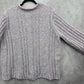 Erika Purple Chunky Oversized Ribbed Pullover Soft Y2K Chenille Sweater Plus 2X