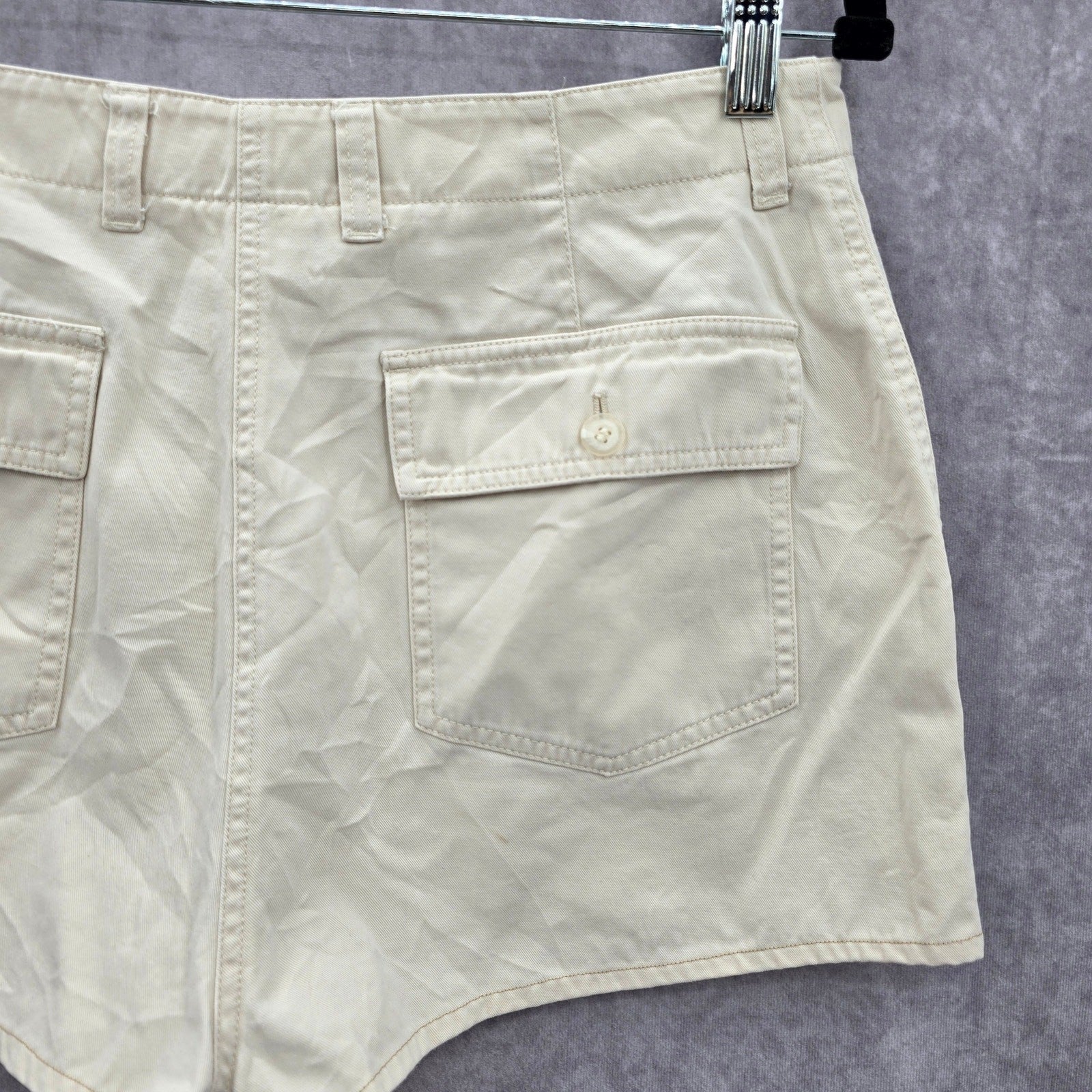 Jones New York Sport Khaki Flat Front Bermuda Bottoms Pants Shorts Plus 14