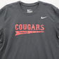 Nike Black Short Sleeve Cougars Tee Active Fan Tshirt Athletic L Large