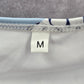 Blue White Floral Print Bikini Bottoms Swimsuit High Rise Swimwear Medium