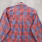 American Sweetheart Red Plaid Flannel Button Up Long Sleeve VTG Western Shirt XL