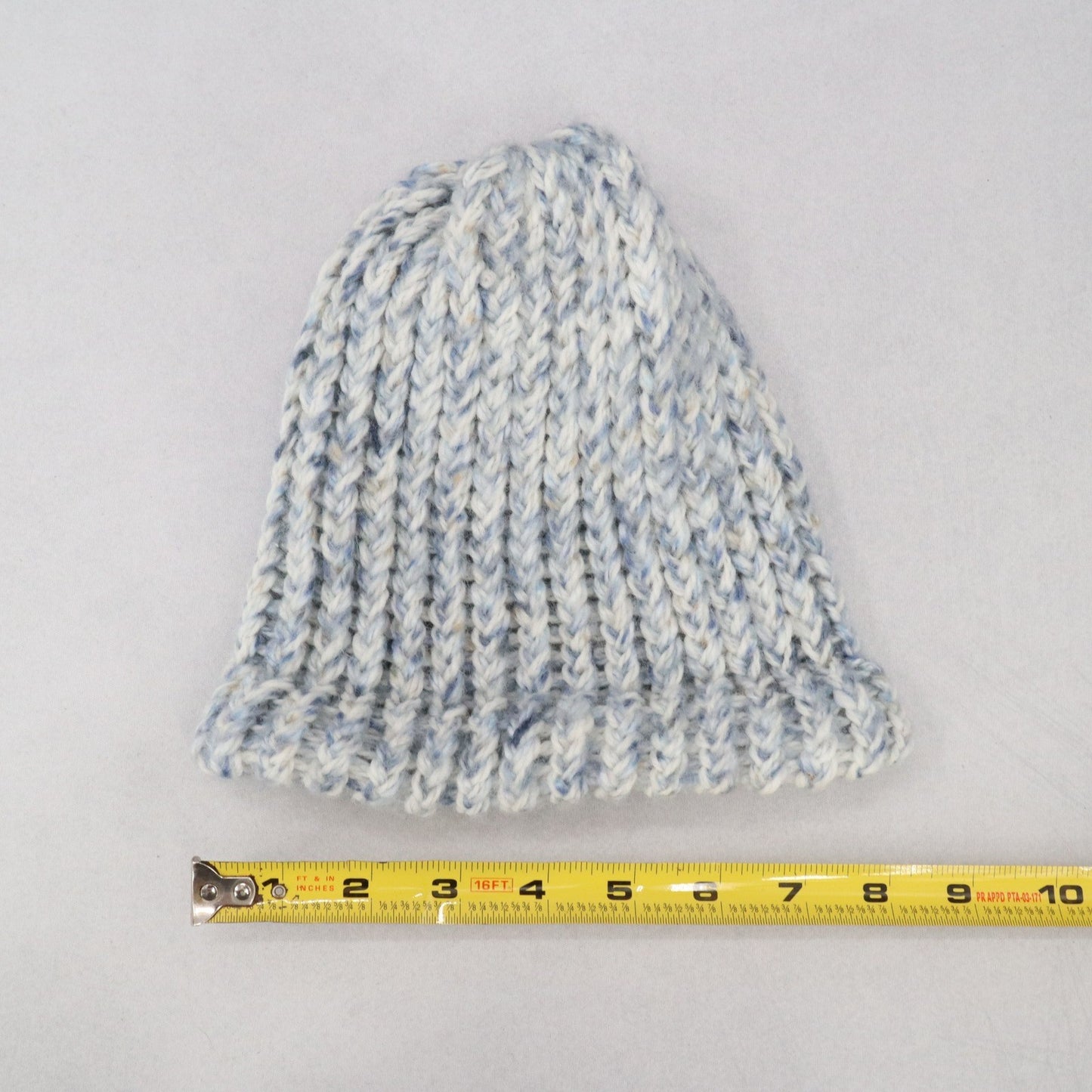 Blue Cable Knit Y2K Vintage Hippy Boys Girls Youth  Bucket Beanie Cap Hat
