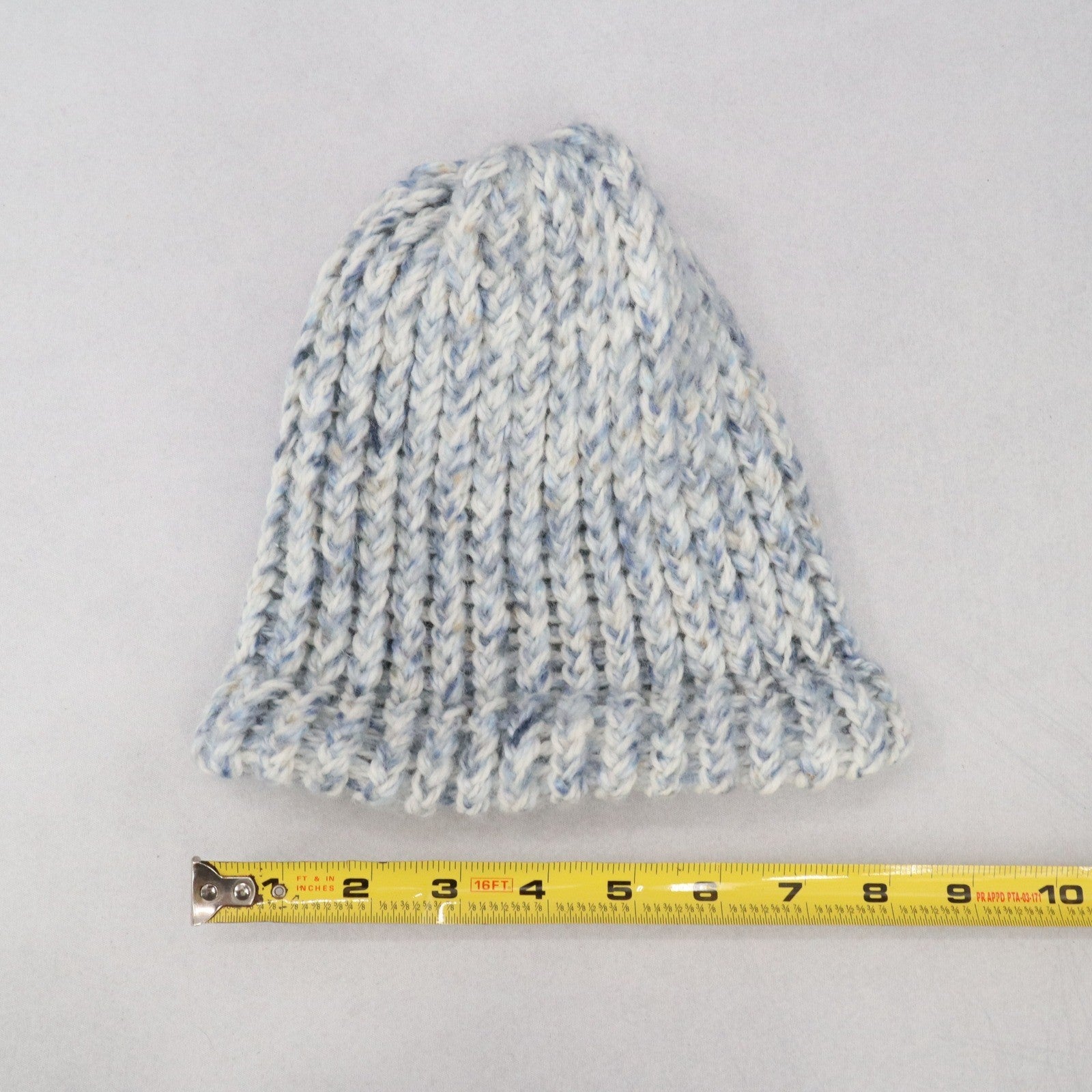 Blue Cable Knit Y2K Vintage Hippy Boys Girls Youth  Bucket Beanie Cap Hat