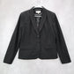 Calvin Klein Black Fish Mouth Formal Preppy Cocktail Coat Jacket Blazer 10